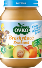Apple with peach baby food PT 190 g