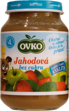 Apple with strawberry without sugar baby food PT 190 g