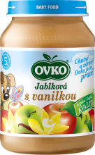 Vanilla-flavored apple baby food PT 190 g